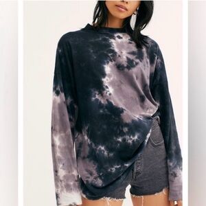 Free people/ we the free- Tie-Dye Long Sleeve Top